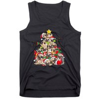 Merry Dogmas Pug Christmas Tree Dog Santa Xmas Girls Gift Tank Top