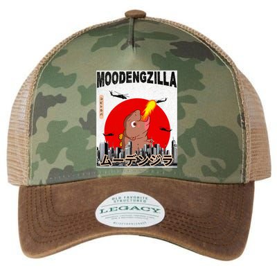 Moo Deng Pygmy Hippopotamus Funny Moodengzilla Legacy Tie Dye Trucker Hat