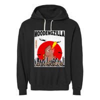 Moo Deng Pygmy Hippopotamus Funny Moodengzilla Garment-Dyed Fleece Hoodie