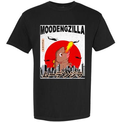 Moo Deng Pygmy Hippopotamus Funny Moodengzilla Garment-Dyed Heavyweight T-Shirt