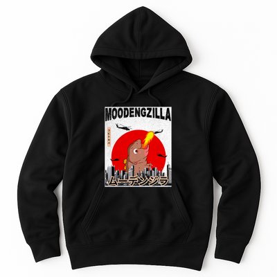 Moo Deng Pygmy Hippopotamus Funny Moodengzilla Hoodie