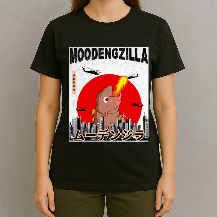 Moo Deng Pygmy Hippopotamus Funny Moodengzilla T-Shirt