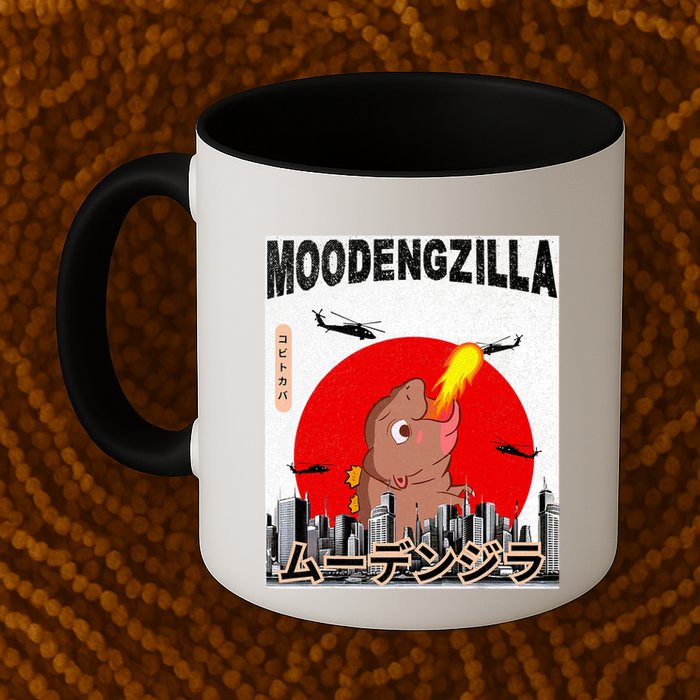 Moo Deng Pygmy Hippopotamus Funny Moodengzilla Mug