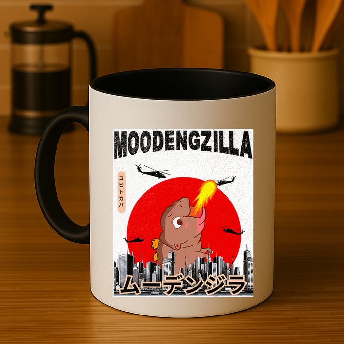 Moo Deng Pygmy Hippopotamus Funny Moodengzilla Mug