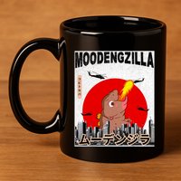 Moo Deng Pygmy Hippopotamus Funny Moodengzilla 11oz C Handle Ceramic Mug