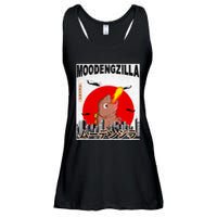Moo Deng Pygmy Hippopotamus Funny Moodengzilla Ladies Essential Flowy Tank