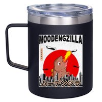 Moo Deng Pygmy Hippopotamus Funny Moodengzilla 12oz Stainless Steel Coffee Mug