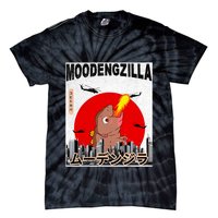 Moo Deng Pygmy Hippopotamus Funny Moodengzilla Tie-Dye T-Shirt