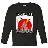 Moo Deng Pygmy Hippopotamus Funny Moodengzilla Toddler Long Sleeve Shirt