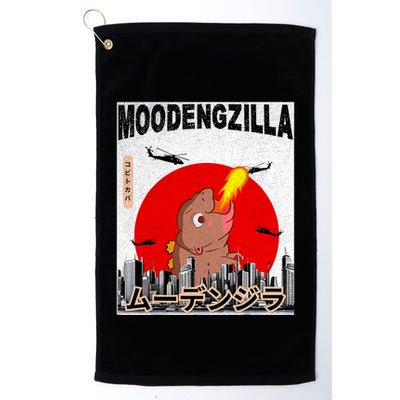 Moo Deng Pygmy Hippopotamus Funny Moodengzilla Golf Towel