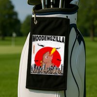 Moo Deng Pygmy Hippopotamus Funny Moodengzilla Golf Towel