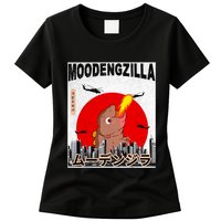 Moo Deng Pygmy Hippopotamus Funny Moodengzilla Womens T-Shirt