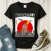 Moo Deng Pygmy Hippopotamus Funny Moodengzilla Womens T-Shirt