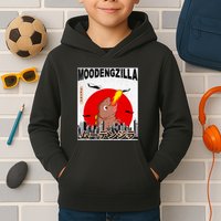 Moo Deng Pygmy Hippopotamus Funny Moodengzilla Kids Hoodie