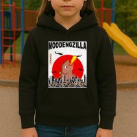 Moo Deng Pygmy Hippopotamus Funny Moodengzilla Kids Hoodie