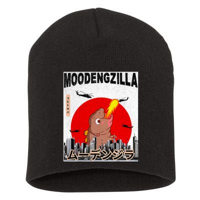 Moo Deng Pygmy Hippopotamus Funny Moodengzilla Short Acrylic Beanie
