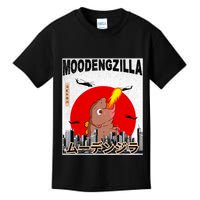 Moo Deng Pygmy Hippopotamus Funny Moodengzilla Kids T-Shirt