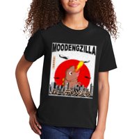 Moo Deng Pygmy Hippopotamus Funny Moodengzilla Kids T-Shirt