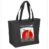 Moo Deng Pygmy Hippopotamus Funny Moodengzilla Zip Tote Bag
