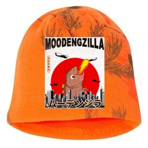 Moo Deng Pygmy Hippopotamus Funny Moodengzilla Kati - Camo Knit Beanie