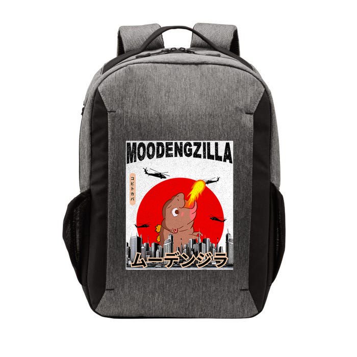 Moo Deng Pygmy Hippopotamus Funny Moodengzilla Vector Backpack