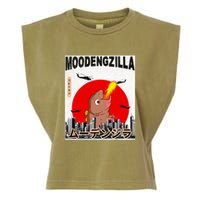 Moo Deng Pygmy Hippopotamus Funny Moodengzilla Garment-Dyed Women's Muscle Tee