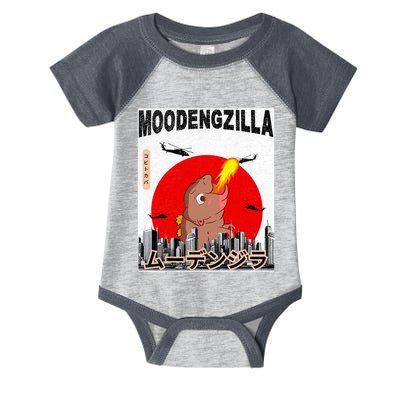 Moo Deng Pygmy Hippopotamus Funny Moodengzilla Infant Baby Jersey Bodysuit
