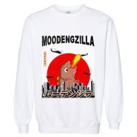Moo Deng Pygmy Hippopotamus Funny Moodengzilla Garment-Dyed Sweatshirt