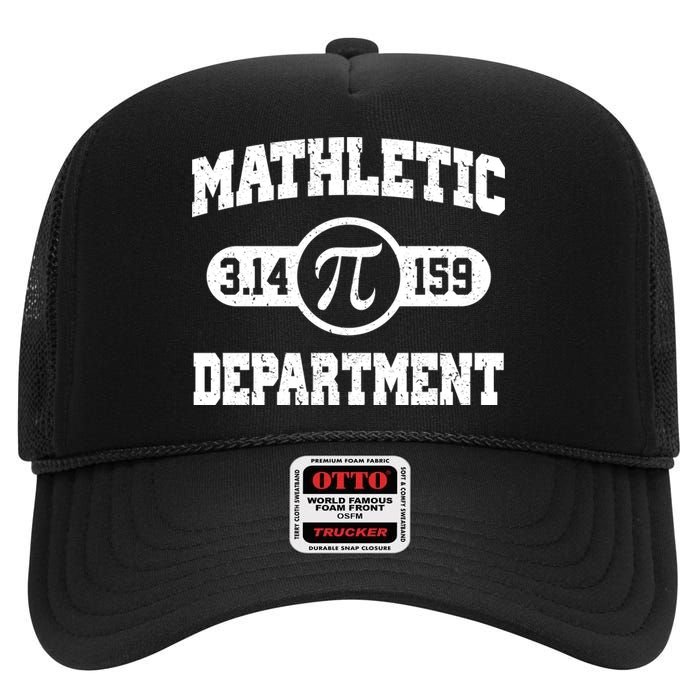 Mathletic Department Pi Day March 14 High Crown Mesh Back Trucker Hat