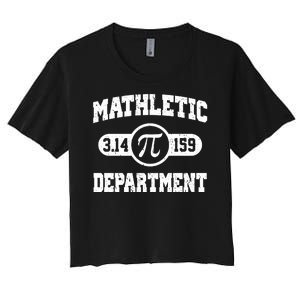 Mathletic Department Pi Day March 14 Women's Crop Top Tee