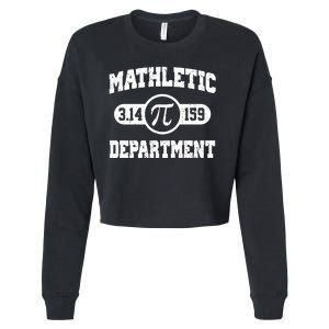 Mathletic Department Pi Day March 14 Cropped Pullover Crew