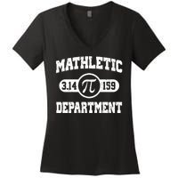 Mathletic Department Pi Day March 14 Women's V-Neck T-Shirt