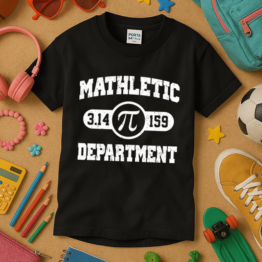 Mathletic Department Pi Day March 14 Kids T-Shirt