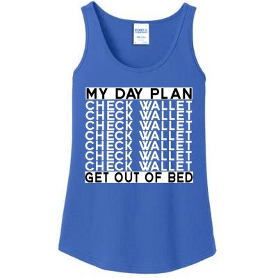 My Day Plan Check Wallet Funny Cryptocurrency Holders Gift Ladies Essential Tank