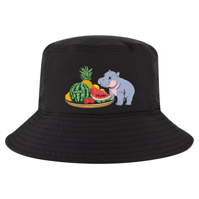 Moo Deng Predicts Donald Trump Will Win Us Election Cool Comfort Performance Bucket Hat
