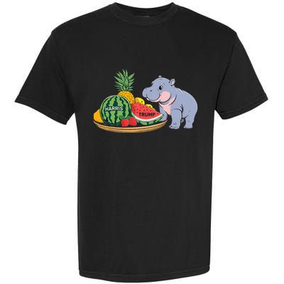 Moo Deng Predicts Donald Trump Will Win Us Election Garment-Dyed Heavyweight T-Shirt