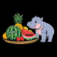 Moo Deng Predicts Donald Trump Will Win Us Election Cooling Performance Crew T-Shirt