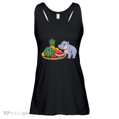 Moo Deng Predicts Donald Trump Will Win Us Election Ladies Essential Flowy Tank