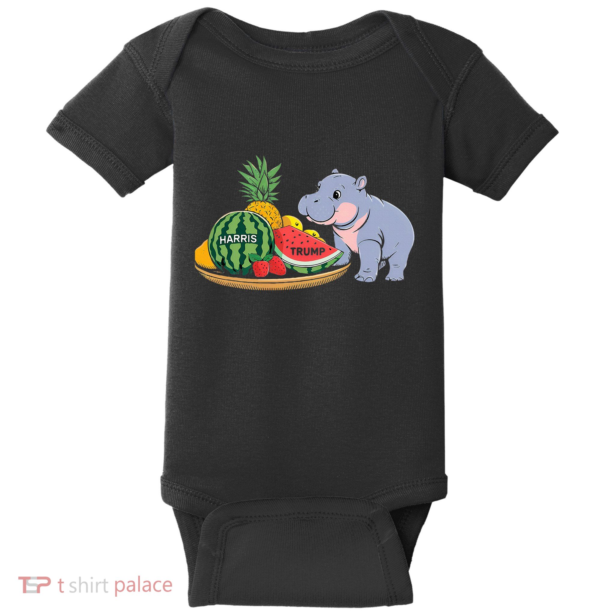 Moo Deng Predicts Donald Trump Will Win Us Election Baby Bodysuit