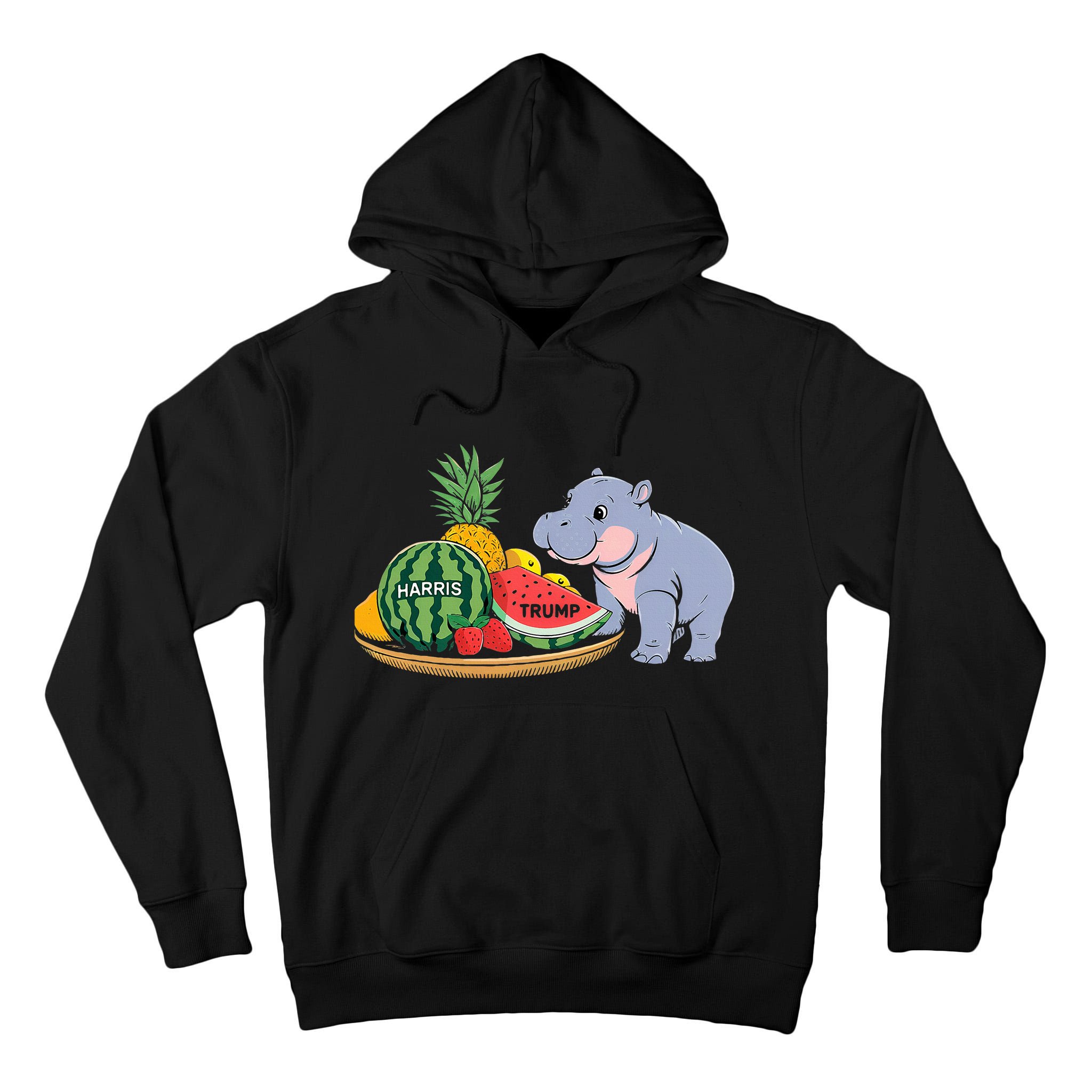 Moo Deng Predicts Donald Trump Will Win Us Election Tall Hoodie