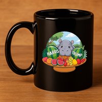 Moo Deng Predicts Donald Trump Will Win Us Election 11oz C Handle Ceramic Mug