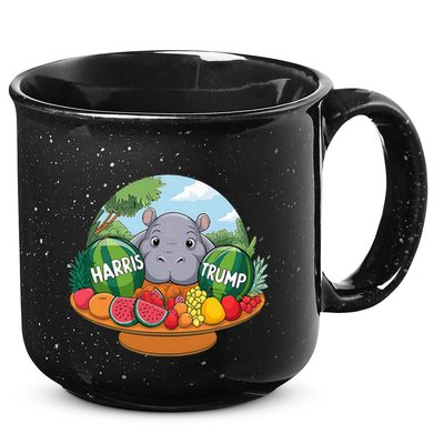 Moo Deng Predicts Donald Trump Will Win Us Election 15oz Campfire Ceramic Mug