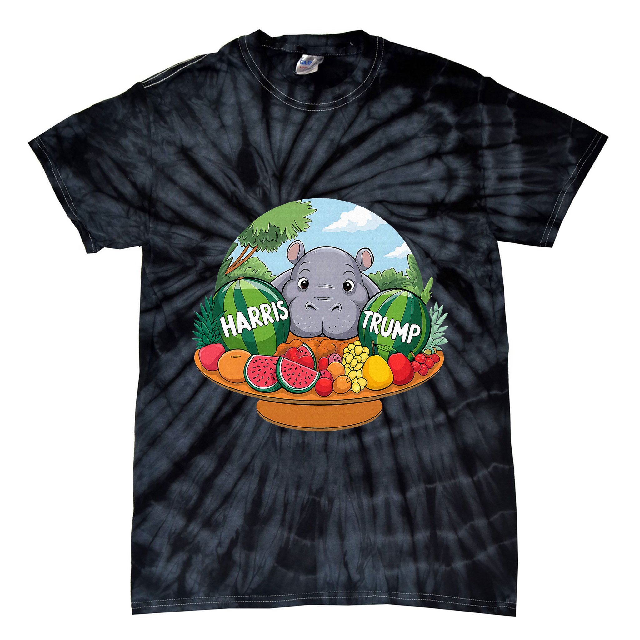 Moo Deng Predicts Donald Trump Will Win Us Election Tie-Dye T-Shirt