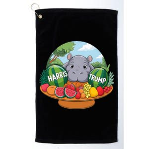 Moo Deng Predicts Donald Trump Will Win Us Election Platinum Collection Golf Towel