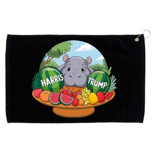 Moo Deng Predicts Donald Trump Will Win Us Election Grommeted Golf Towel