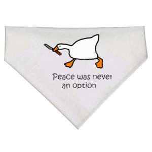 Murder Duck Peace Was Never An Option Duck With Knife USA-Made Doggie Bandana