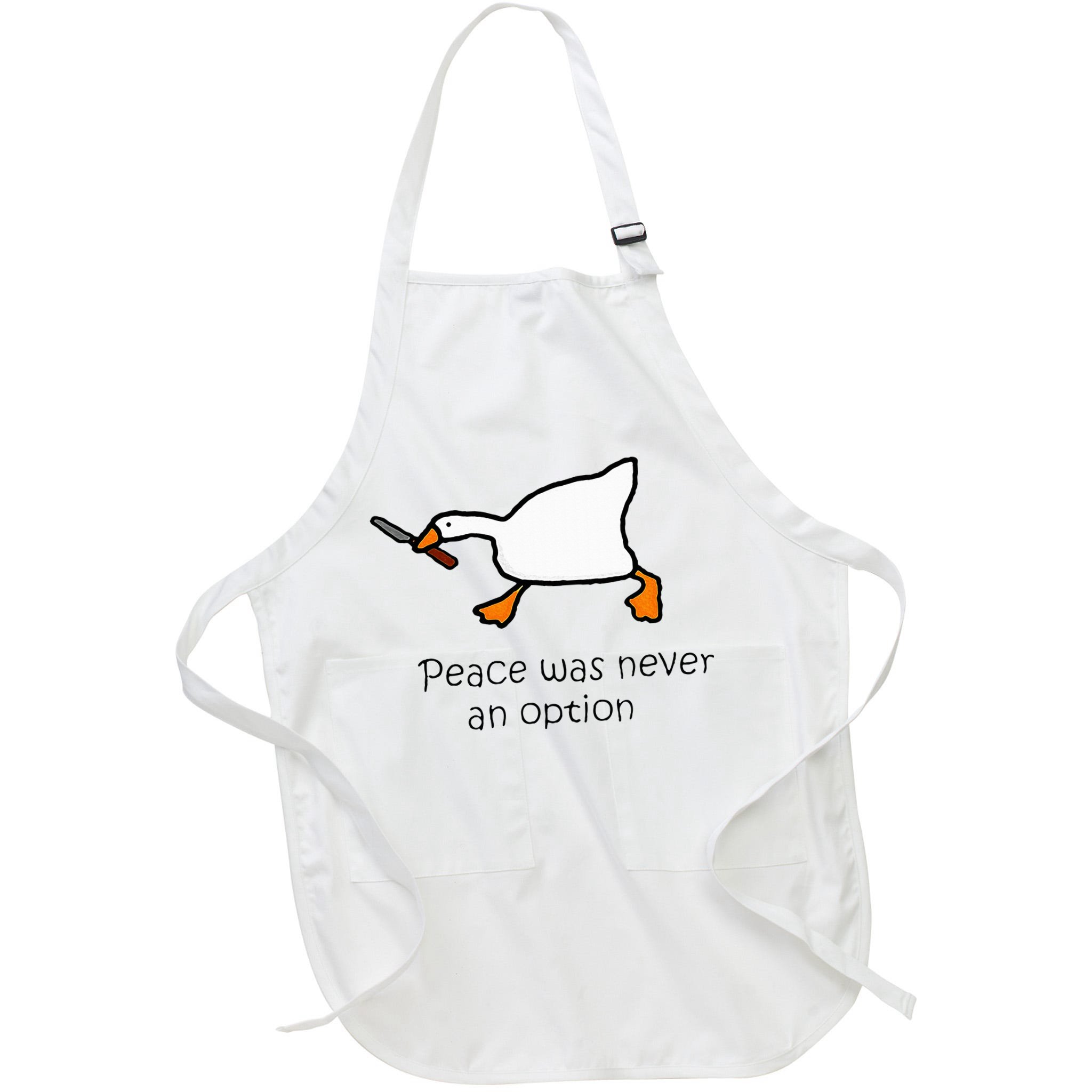 Murder Duck Peace Was Never An Option Duck With Knife Apron