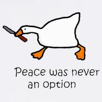 Murder Duck Peace Was Never An Option Duck With Knife Sustainable Bucket Hat