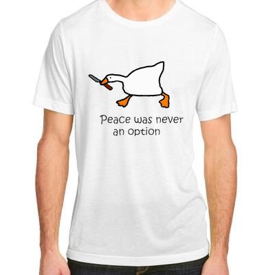 Murder Duck Peace Was Never An Option Duck With Knife Adult ChromaSoft Performance T-Shirt