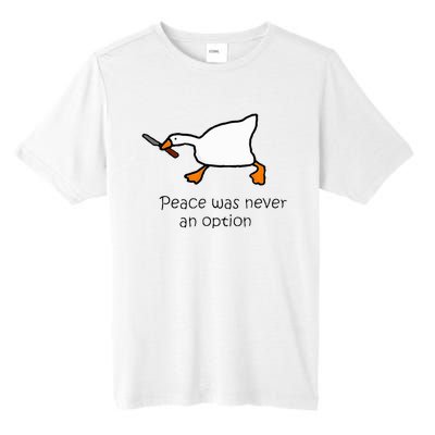 Murder Duck Peace Was Never An Option Duck With Knife Tall Fusion ChromaSoft Performance T-Shirt